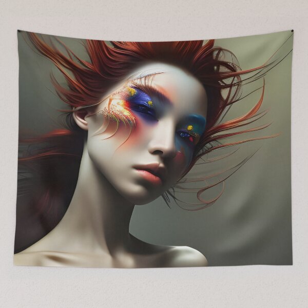 Item preview, Symbol of Your Personality: A Portrait of an Abstract Woman designed and sold by artmanikin.