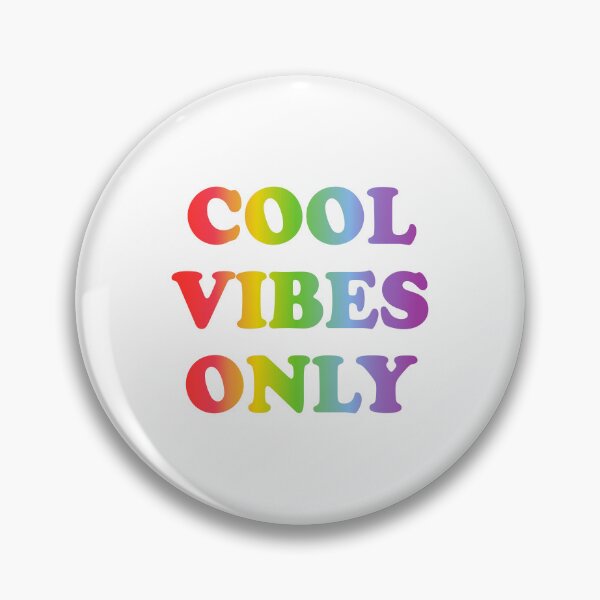 Item preview, Cool vibes only  - rainbow text designed and sold by Inspirationmotivation.