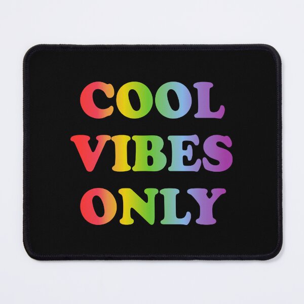 Item preview, Cool vibes only  - rainbow text designed and sold by Inspirationmotivation.