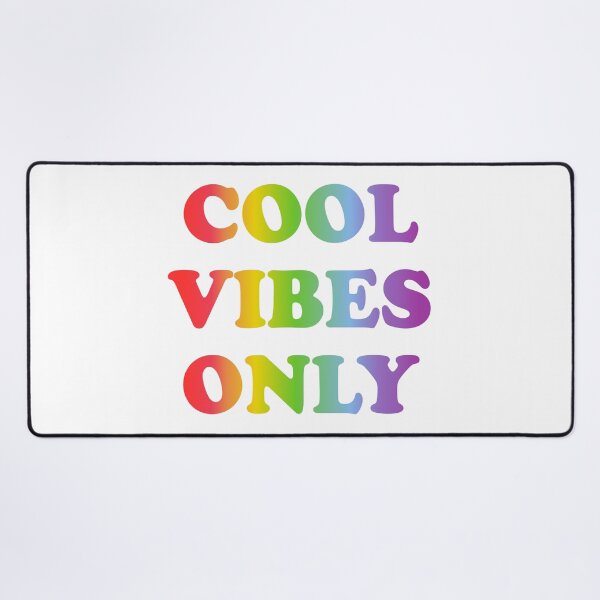 Item preview, Cool vibes only - rainbow text designed and sold by Inspirationmotivation.