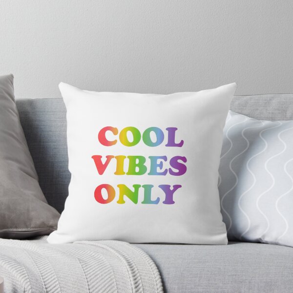 Item preview, Cool vibes only  - rainbow text designed and sold by Inspirationmotivation.