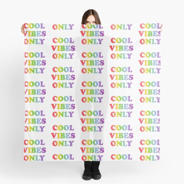 Item preview, Cool vibes only - rainbow text designed and sold by Inspirationmotivation.