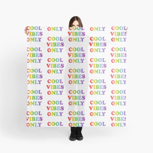 Item preview, Cool vibes only  - rainbow text designed and sold by Inspirationmotivation.