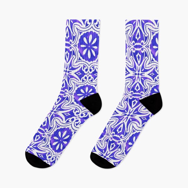 Item preview, Mediterranean Tile Design, Blue & Magenta designed and sold by cvt01.