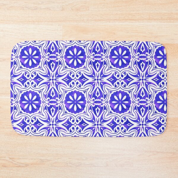 Item preview, Mediterranean Tile Design, Blue & Magenta designed and sold by cvt01.