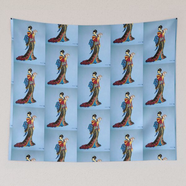 Artikelvorschau, Elegante Geisha mit Fächer entworfen und verkauft von Shulie1.