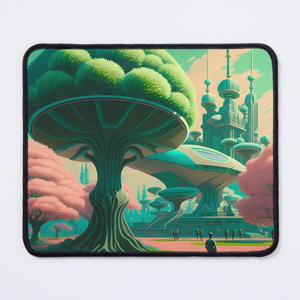 Item preview, Robo-Garden: A futuristic oasis in the heart of the city designed and sold by NeuralCanvas.