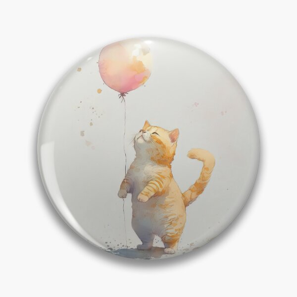 Item preview, Orange Cat with Balloon  designed and sold by FUZI 着用.