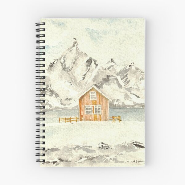 Item preview, Nordic house in an enchanting landscape with mountains designed and sold by Ioana-Turcanu.