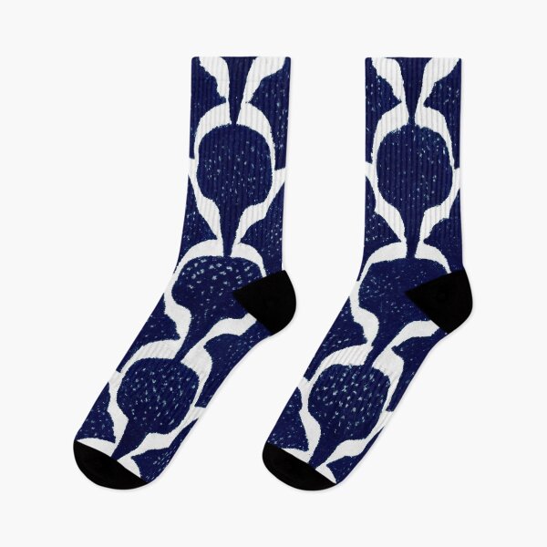 Item preview, Indigo blue abstract pattern watercolor designed and sold by Maisonsucces.