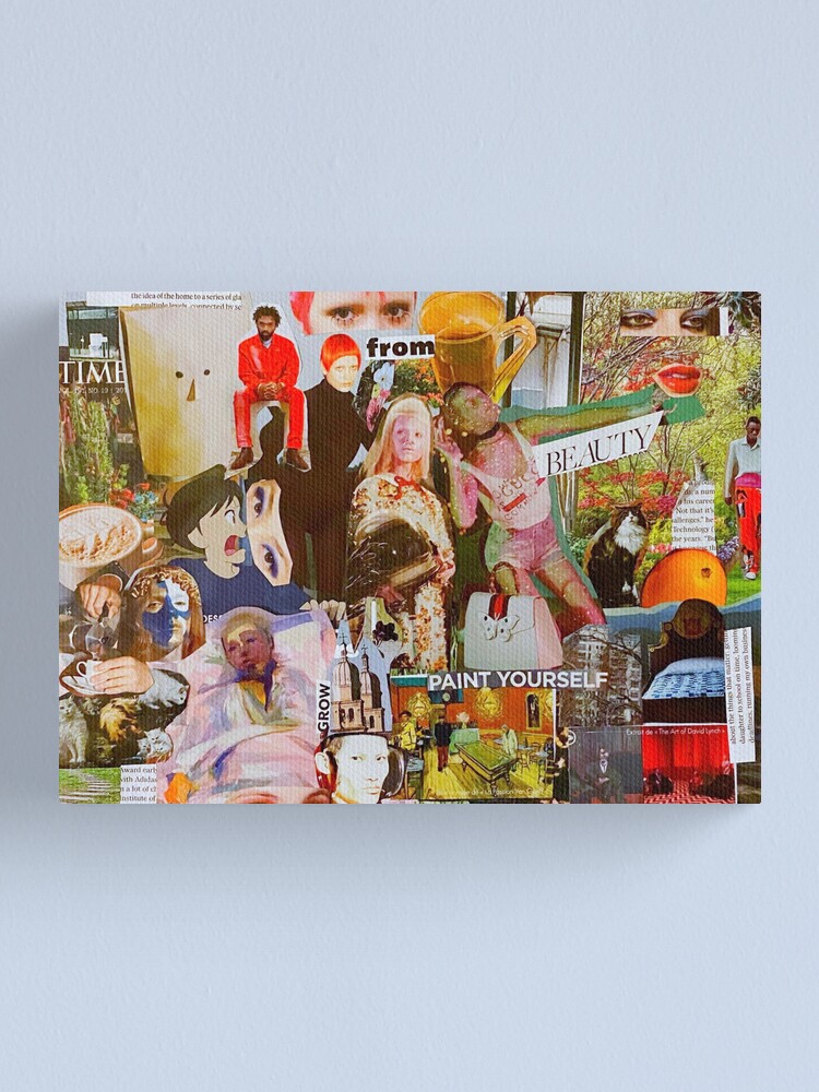 Magazine Collage Canvas Print
