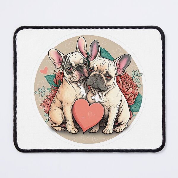 Item preview, Two french bulldog heart broken designed and sold by Arthoughts.