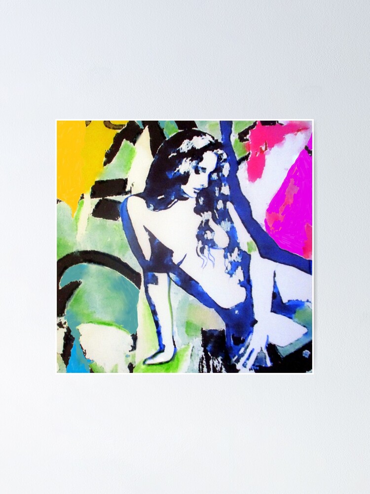 "Female Figure Brittle Heart Painting" Poster for Sale by Helenka