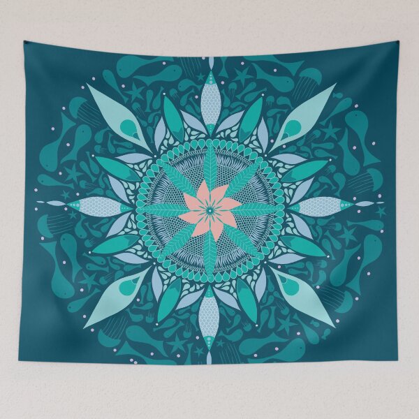 Item preview, Beach Mandala Fishes designed and sold by Anakathrin.