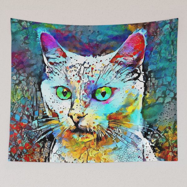 Item preview, Abstract Art | Deep Style abstraction | Cat designed and sold by blackhalt.
