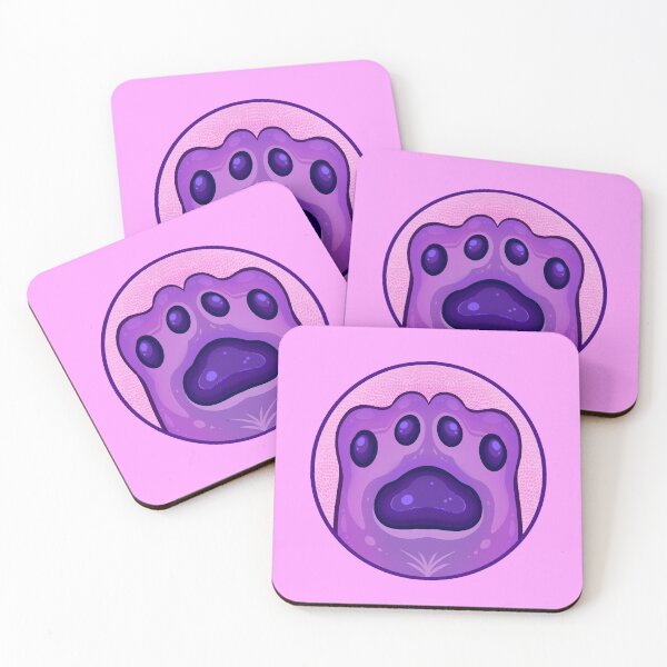Item preview, Kawaii Purple Cat Paw designed and sold by With Love, InspireMari.