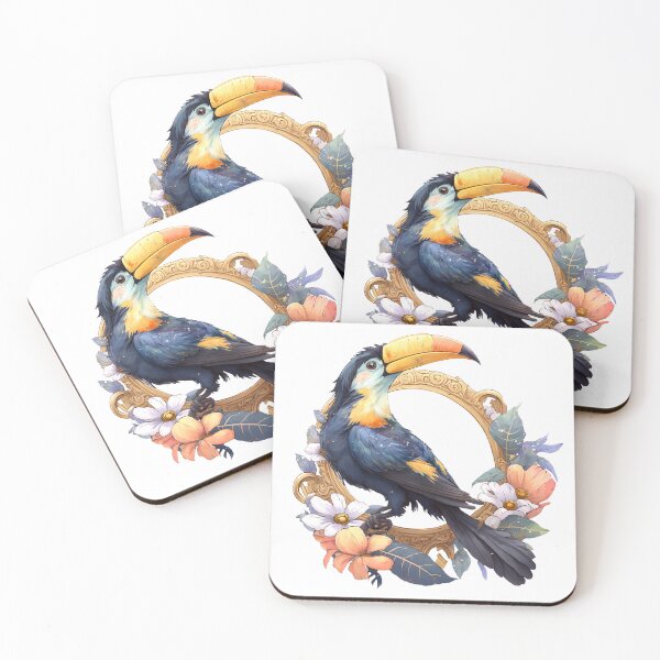 Item preview, Flowered Toucan designed and sold by MckennaiiShop.