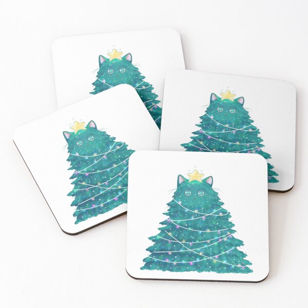 Item preview, CHRISTMAS TREE CAT designed and sold by sandu designs.