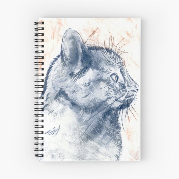Item preview, Cat Profile Drypoint Print designed and sold by SierraReighArt.