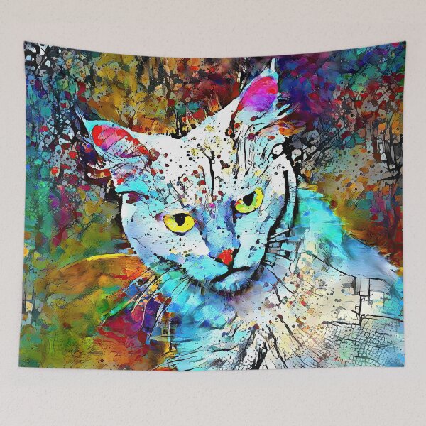 Item preview, Abstract Art | Deep Style abstraction | Cat designed and sold by blackhalt.