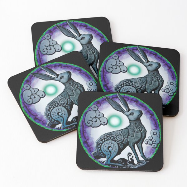 Item preview, Celtic Moon Hare Art – Mystical Pagan Lunar Animal Design designed and sold by Vividality.