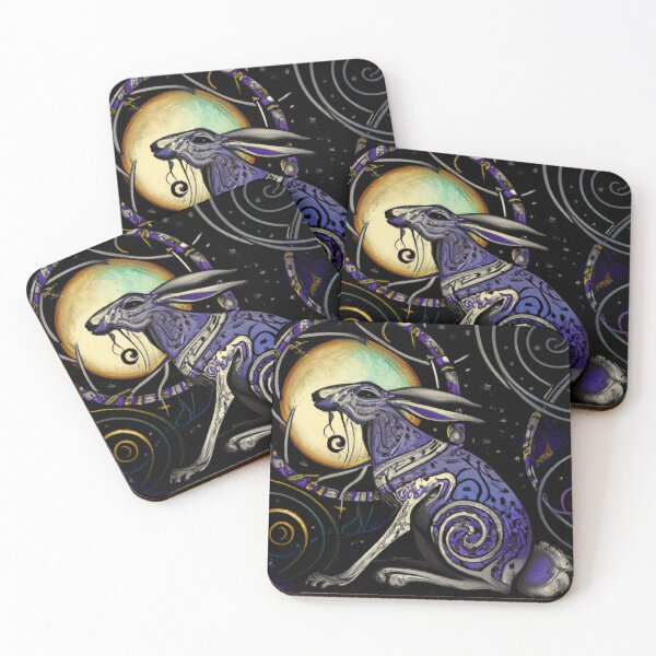 Item preview, Celtic Moon Hare Art – Mystical Pagan Lunar Animal Design designed and sold by Vividality.