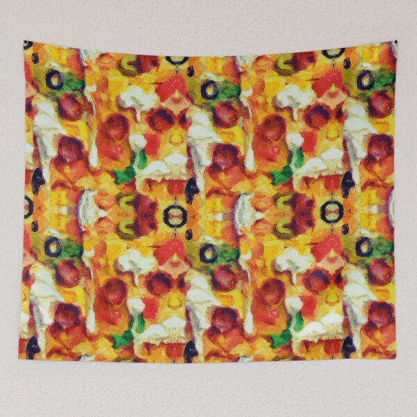 Item preview, Mushroom pepperoni pizza texture designed and sold by Elnica.