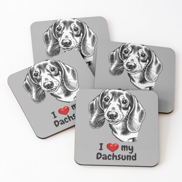 Item preview, I Love my Dachsund designed and sold by LokoLoki.
