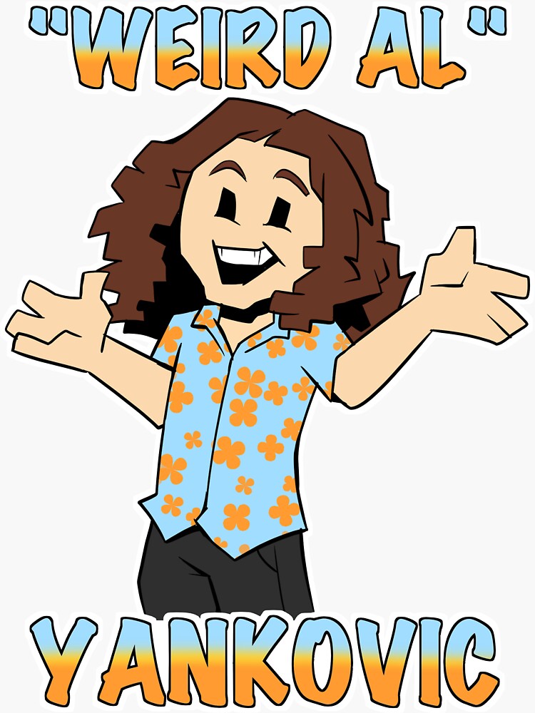 &ldquo;&ldquo;Weird Al&rdquo; Yankovic&rdquo; Sticker for Sale by FroggyInk | Redbubble