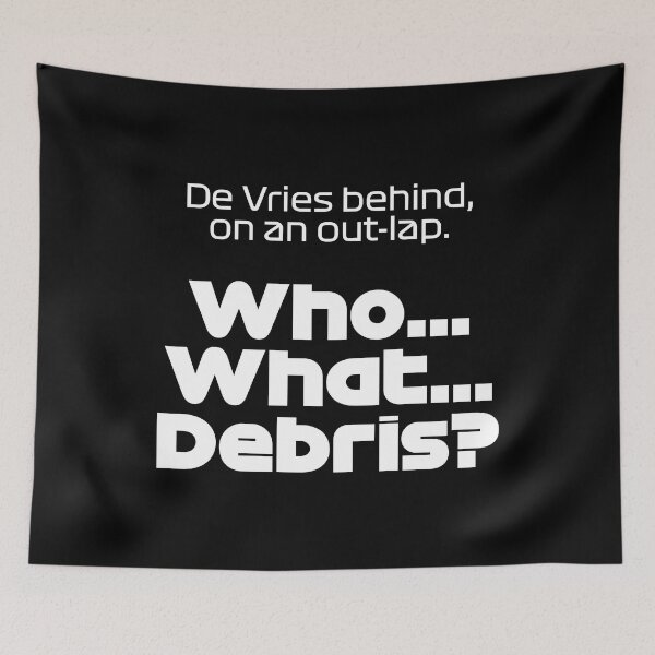 Item preview, SAI. Who? What? Debris? - Best Team Radio Mexican GP 2022 (White) designed and sold by FilipeFerreira.