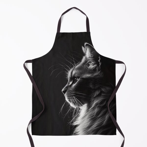 Item preview, Black And White Studio Cat Portrait designed and sold by Mitch-Angelo.