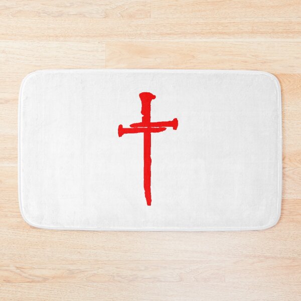 Item preview, Red Christian Cross of Nails designed and sold by Rowena Jones.