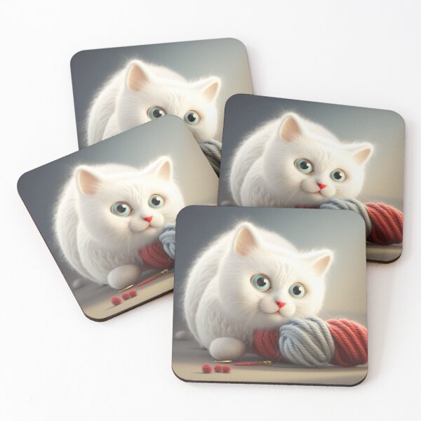 Item preview, Baby little white cat designed and sold by MaryAnn84.