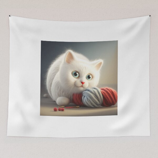 Item preview, Baby little white cat designed and sold by MaryAnn84.