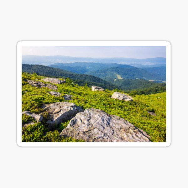 light on stone mountain slope Sticker