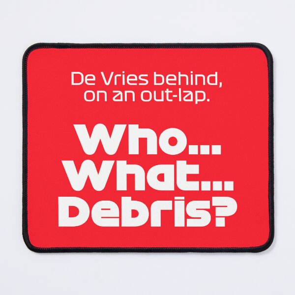 Item preview, SAI. Who? What? Debris? - Best Team Radio Mexican GP 2022 (Red BG) designed and sold by FilipeFerreira.