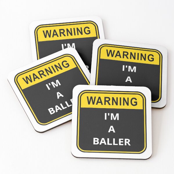 Item preview, WARNING I'm a baller designed and sold by Design Kingdom.