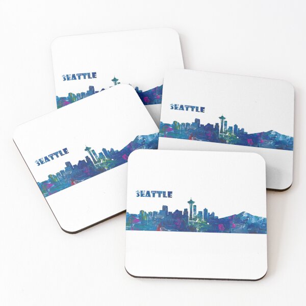 Item preview, Seattle Skyline Silhouette designed and sold by artshop77.