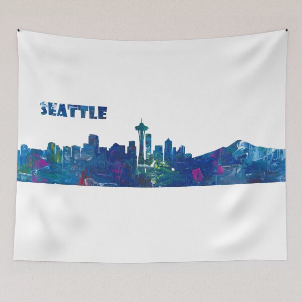 Item preview, Seattle Skyline Silhouette designed and sold by artshop77.