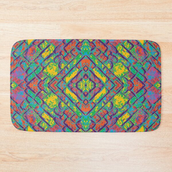 Item preview, Rainbow Brick Wall Colorful Inverted Seamless Pattern designed and sold by Reconocer.