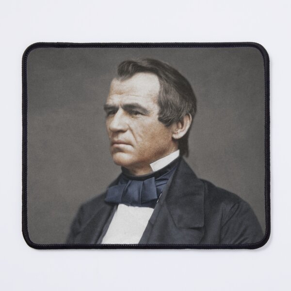 Item preview, Andrew Johnson Portrait 1860 - Colorized designed and sold by warishellstore.