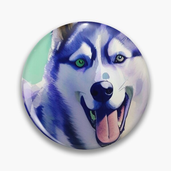 Item preview, Watercolour Husky  designed and sold by FunTorture.
