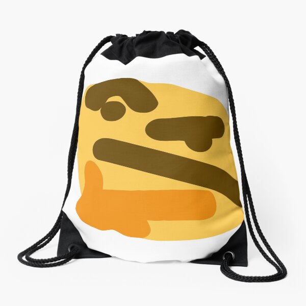 Emoji de pensamiento muy distorsionado Mochila saco