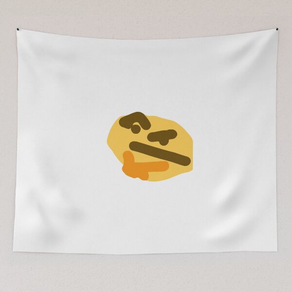 Item preview, Heavily distorted thinking emoji designed and sold by tylorova.