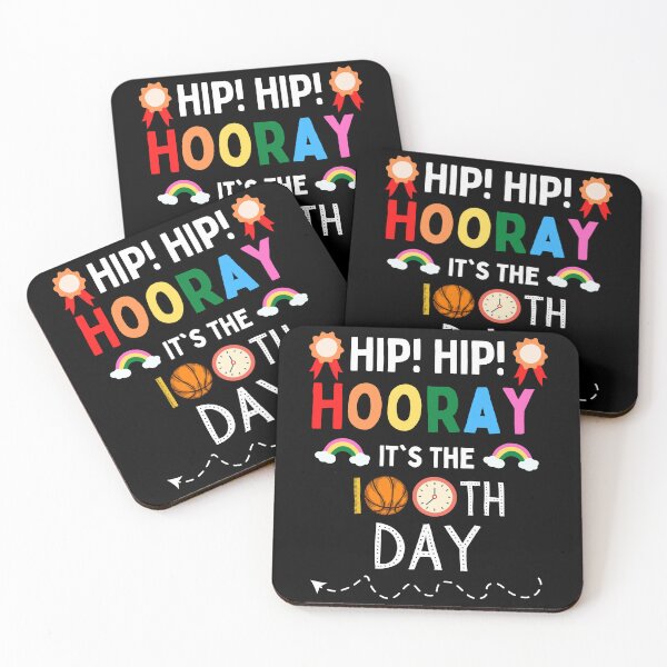 Item preview, Hip Hip Hooray It's The 100th Day, 100th Day Of School For Students, 100th Day Of School Gifts, Teacher Gifts, Back To School designed and sold by Diferenty Shop  ⭐⭐⭐⭐⭐.