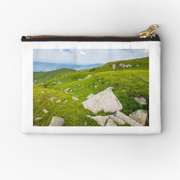 stones on the mountain top Zipper Pouch