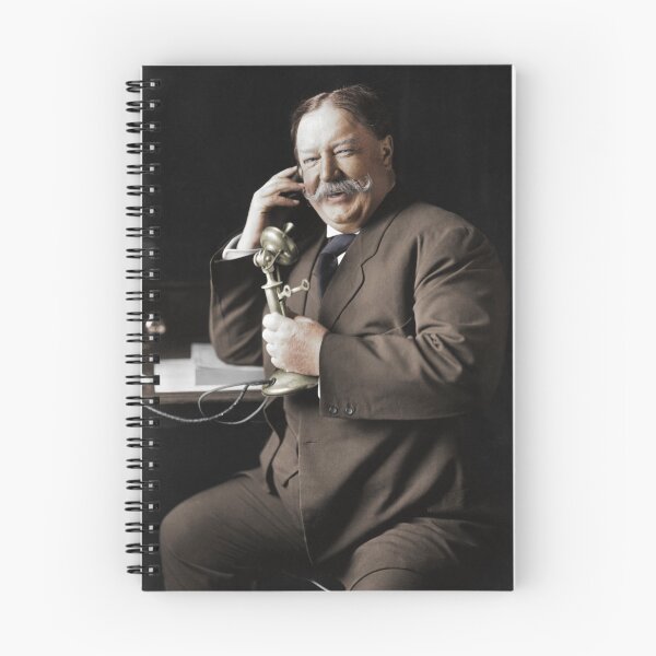 Item preview, William Howard Taft Smiling During A Telephone Call - 1908 - Colorized designed and sold by warishellstore.