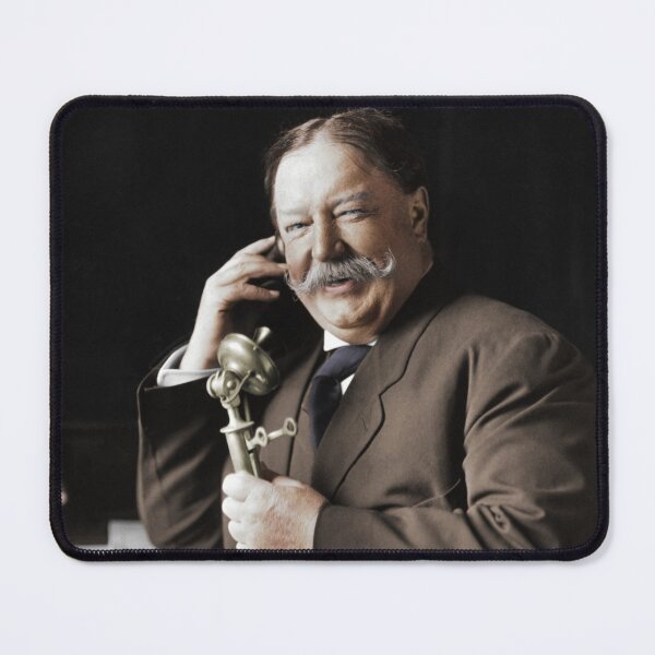 Item preview, William Howard Taft Smiling During A Telephone Call - 1908 - Colorized designed and sold by warishellstore.