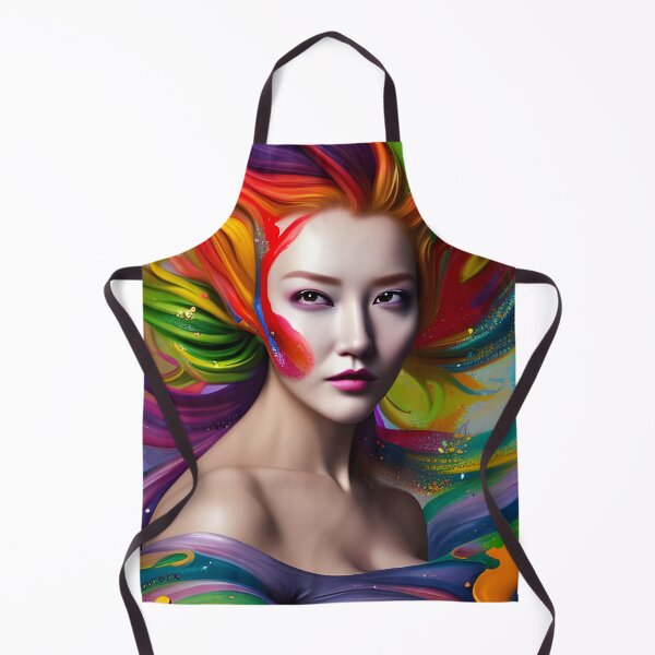 Item preview, Surrealistic Reverie: A Colorful Woman Portrait in Dreamlike Surroundings designed and sold by artmanikin.