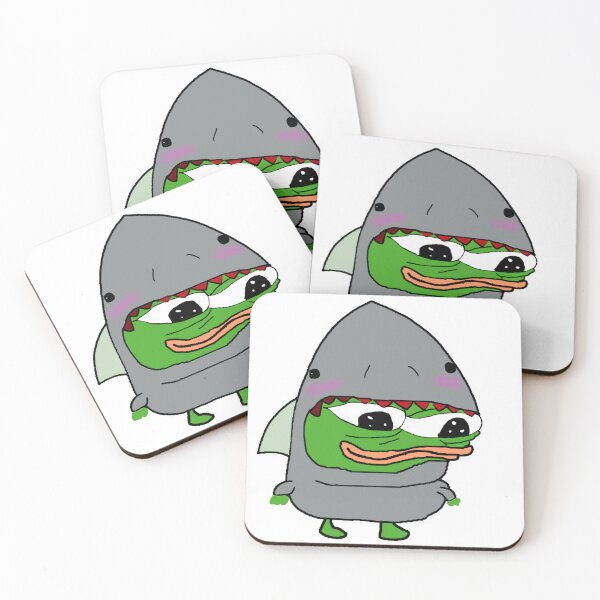 Item preview, Cute Shark Pepe  designed and sold by TheMemesLord.